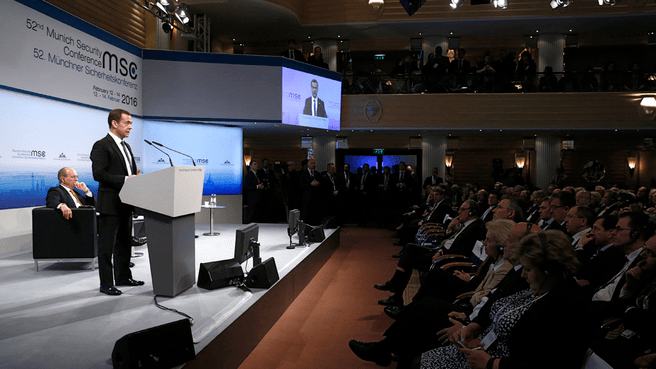 Medvedev at the Munich Security Conference